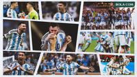 Kolase - Timnas Argentina di Final Piala Dunia 2022 (Bola.com/Adreanus Titus)