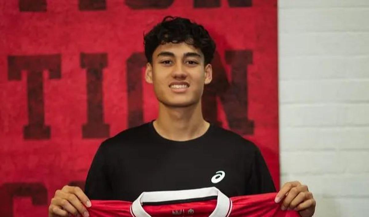 Potret Rafael Struick yang berhasil membobol gawang Korea Selatan juga diunggah dalam akun resmi Piala Asia U-23 2024.