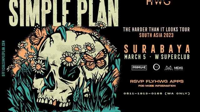 Simple Plan Akan Tampil di Surabaya dalam Acara HWG Event pada 5 Maret 2023 Mendatang.