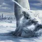 Film The Day After Tomorrow menampilkan berubahnya iklim bumi secara ekstrem. Mengantarkan pada hari akhir.