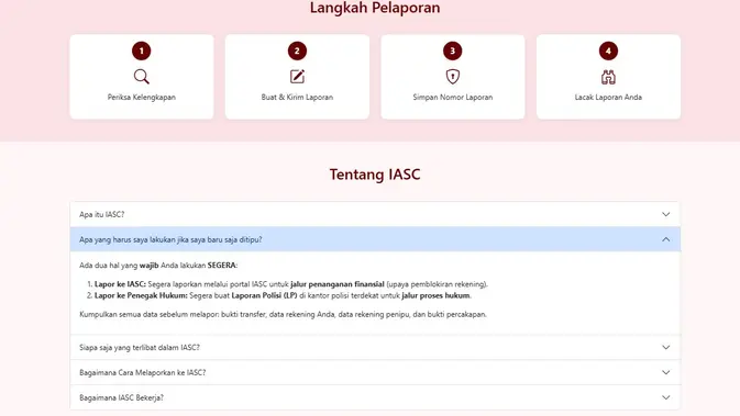Tangkapan Layar Otoritas Jasa Keuangan (OJK)