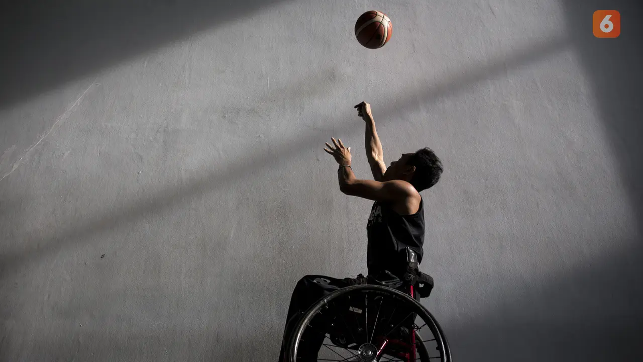 Latihan Basket Kursi Roda