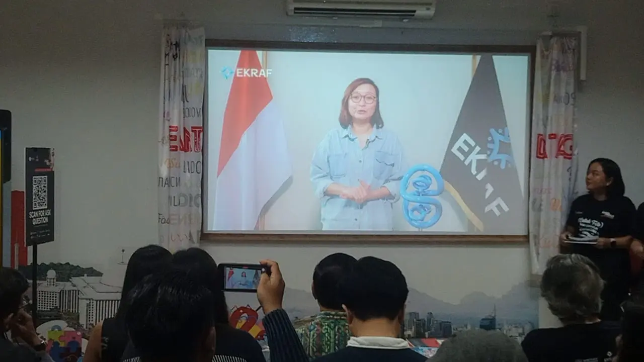 Wakil Menteri Ekonomi Kreatif (Wamen Ekraf) Irene Umar, acara yang bertajuk "From Pixel to Print" (Istimewa)