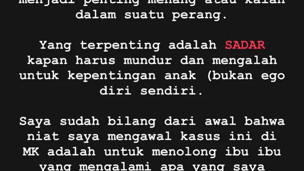 Alasan Tsania Marwa Tak Polisikan Atalarik Syach: Air Mata 7,5 Tahun Saya Ikhlaskan, Allahuakbar...