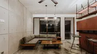 Ruang tamu dengan desain minimalis kontemporer yang cozy karya Scope. (dok. Arsitag.com)