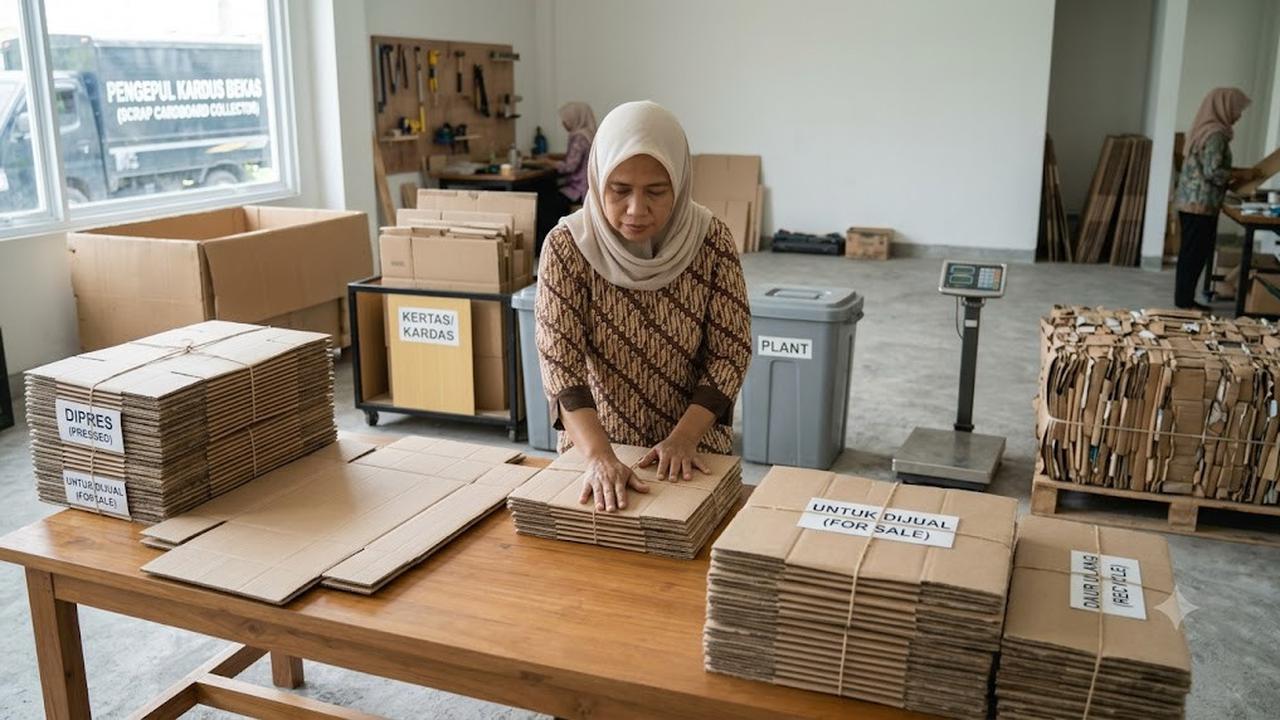 Cara Melipat Kardus Bekas