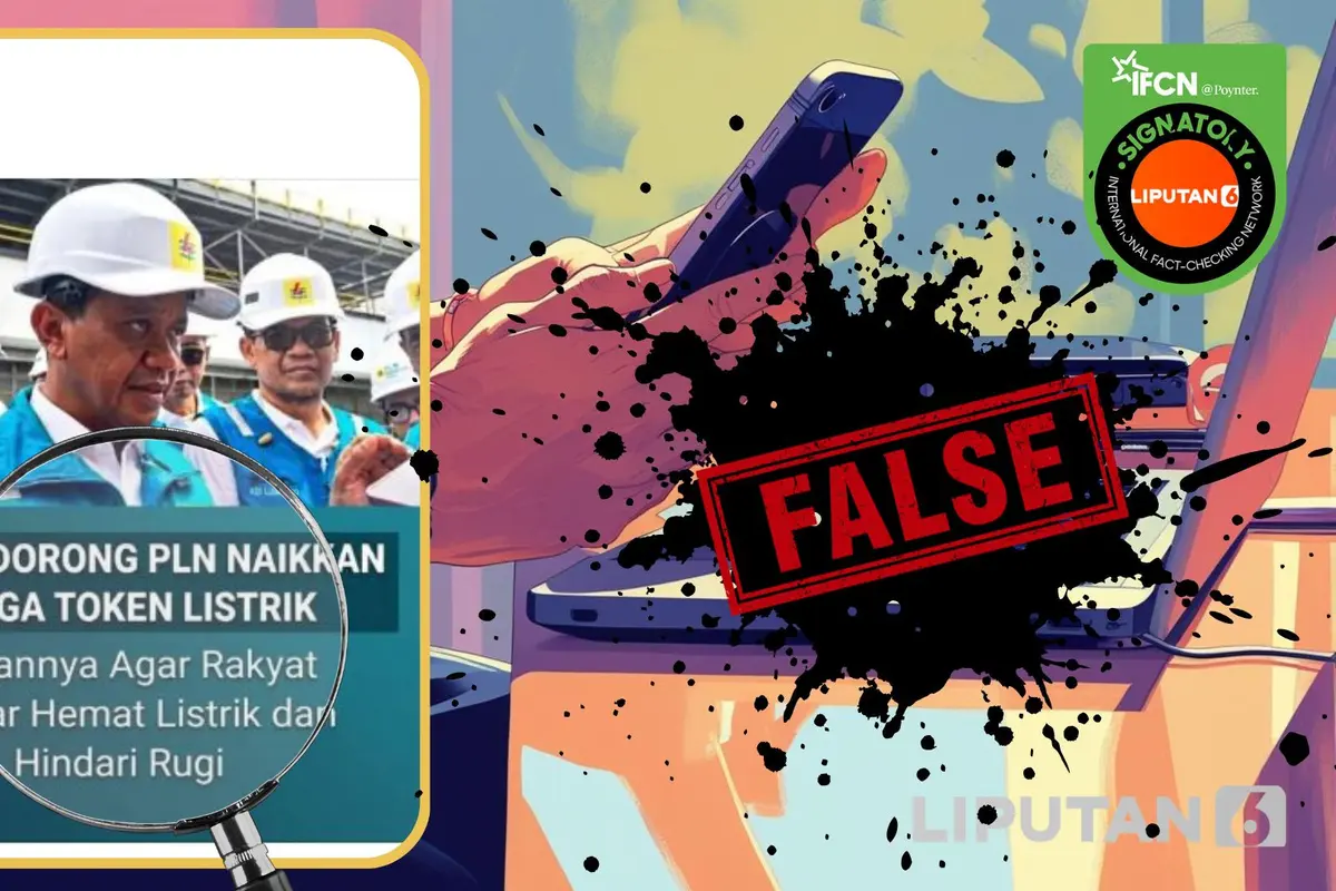 Hoaks klaim Bahlil dorong PLN naikan harga token listrik agar rakyat belajar hemat