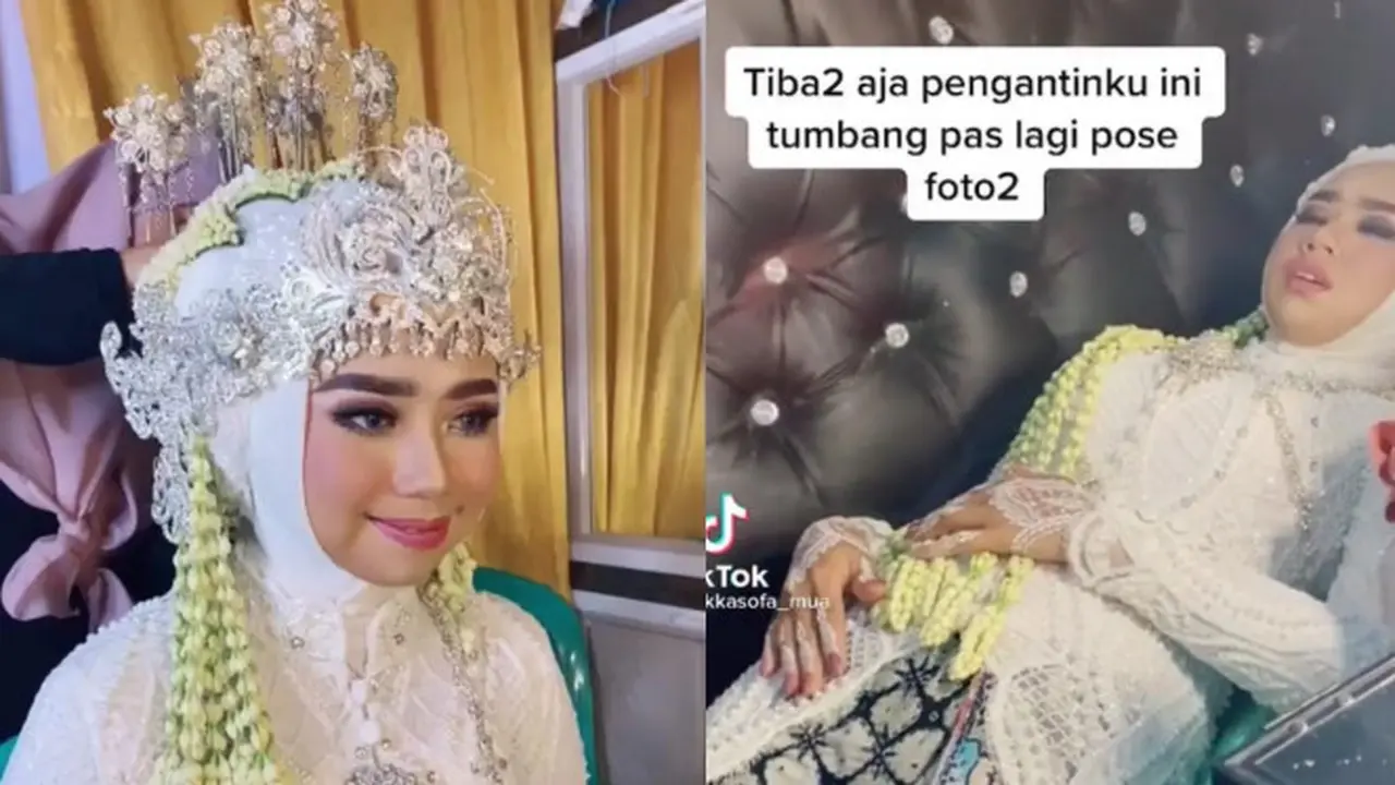 Viral Tatapan Kosong Pengantin Wanita, Sempat Pingsan dan Alami Hal Tak Terduga