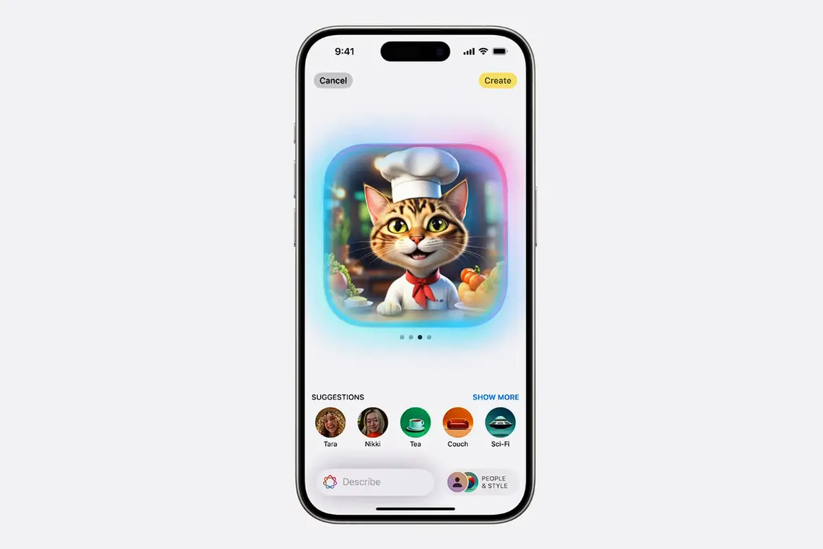 Image Playground di iPhone