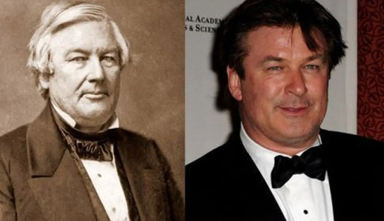 Alec Baldwin dan Presiden Millard Fillmore. (via diply.com)