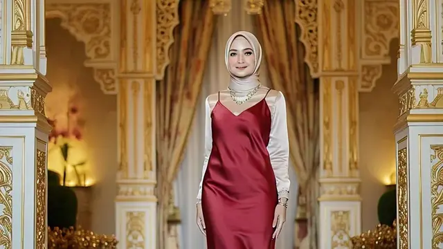 Rekomendasi Gaun Pesta Satin Slip Dress 2025/Nurul Diva Kautsar via Meta AI