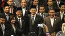 Gubernur DKI Jakarta Basuki Tjahaja Purnama bersama jajaran pimpinan DPRD DKI Jakarta. (Liputan6.com/Faizal Fanani)
