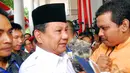 Calon presiden Prabowo Subianto menerima dukungan dari tiga organisasi kemasyarakatan (Liputan6.com/Miftahul Hayat).