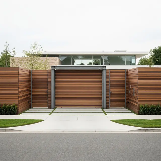 Desain Gerbang Rumah Minimalis yang Sulit Dibobol (AI Generated)