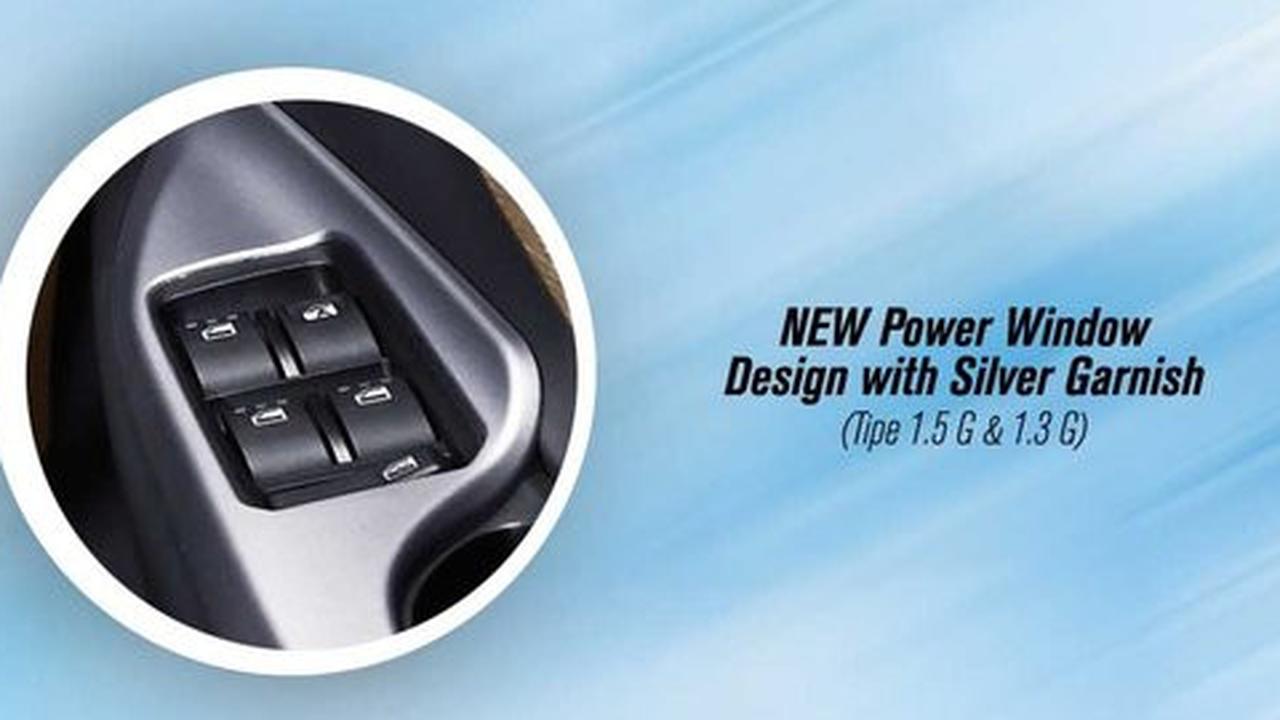 New Power Window Design with Silver Garnish