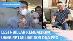 Jalani pemeriksaan selama 5 jam, Rizky Billar dan Lesti Kejora kembalikan uang Rp 1 miliar yang mereka terima dari salah satu tersangka kasus DNA Pro. Keduanya mengaku diberikan uang tersebut oleh Stafanus Ricard sebagai kado kelahiran anak pertamany...