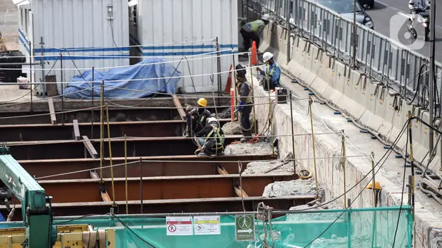 Progres Pembangunan MRT Stasiun Thamrin - Monas
