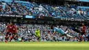 Pemain Manchester City, Kelechi Iheanacho, mencetak gol kedua ke gawang Bournemouth dalam laga pekan kelima Premier League di Stadion Etihad, Sabtu (17/9/2016) malam WIB. (Action Images via Reuters/Carl Recine)