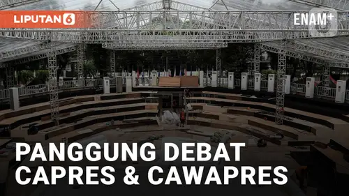 VIDEO: Penampakan Panggung Debat Capres dan Cawapres 2024
