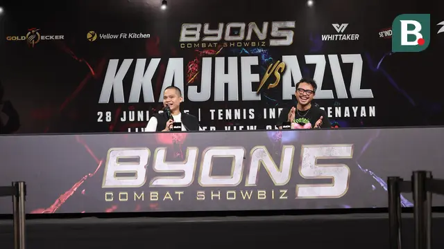 Chief Marketing Officer Vidio, Teguh Wicaksono (kanan) dan CEO Byon, Yoshua Marcellos