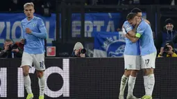 Bermain kandang, Lazio berhasil membungkam Bayern Munchen dengan skor 1-0. (Filippo MONTEFORTE/AFP)