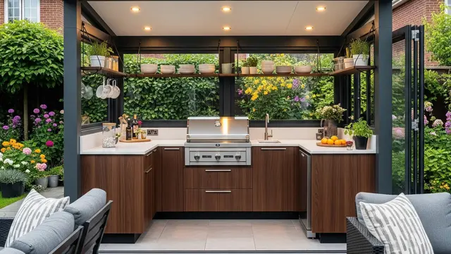 Contoh Dapur Belakang Rumah Ukuran Kecil yang Tidak Mudah Kena Tempias Hujan
