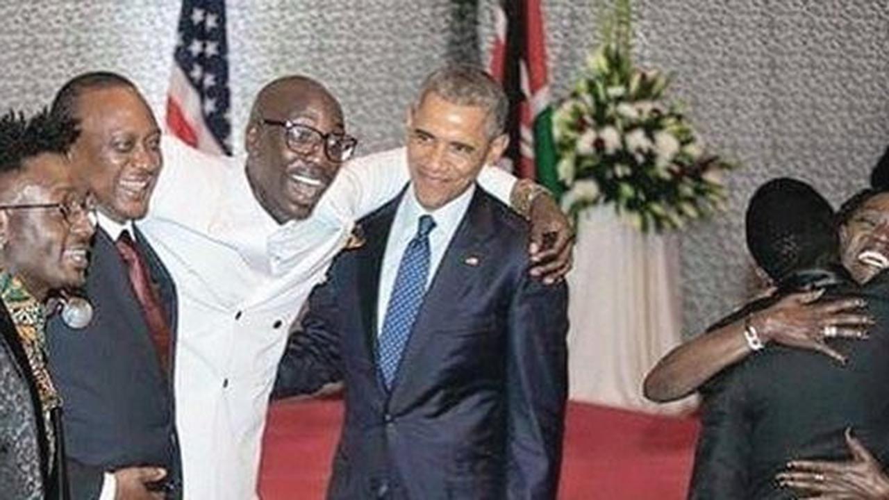 Habis kritik gay, Obama asyik nari bareng presiden Kenya