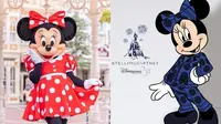Minnie Mouse dengan kostum pantsuit miliki desainer Stella McCartney. (dok. Instagram @
disneylandparis/https://www.instagram.com/disneylandparis/Natalia Adinda)