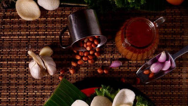 Ilustrasi bumbu kacang