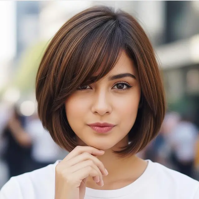 Model Rambut Pendek Bob Sebahu Minim Styling
