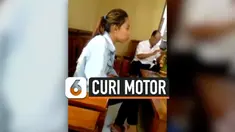 CURI MOTOR BARENG, WANITA DITINGGAL KABUR PACAR SAAT TERCIDUK WARGA