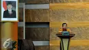 Wakil Presiden Jusuf Kalla memberikan sambutan pada acara Penandatanganan Perencanaan dan Percepatan Pembangunan Infrastruktur Energi dan Pertambangan di Auditorium BPPT di Jakarta, Senin (10/8/2015). (Liputan6.com/Johan Tallo)