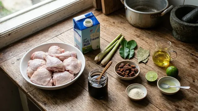 Bahan-Bahan Ayam Panggang Susu