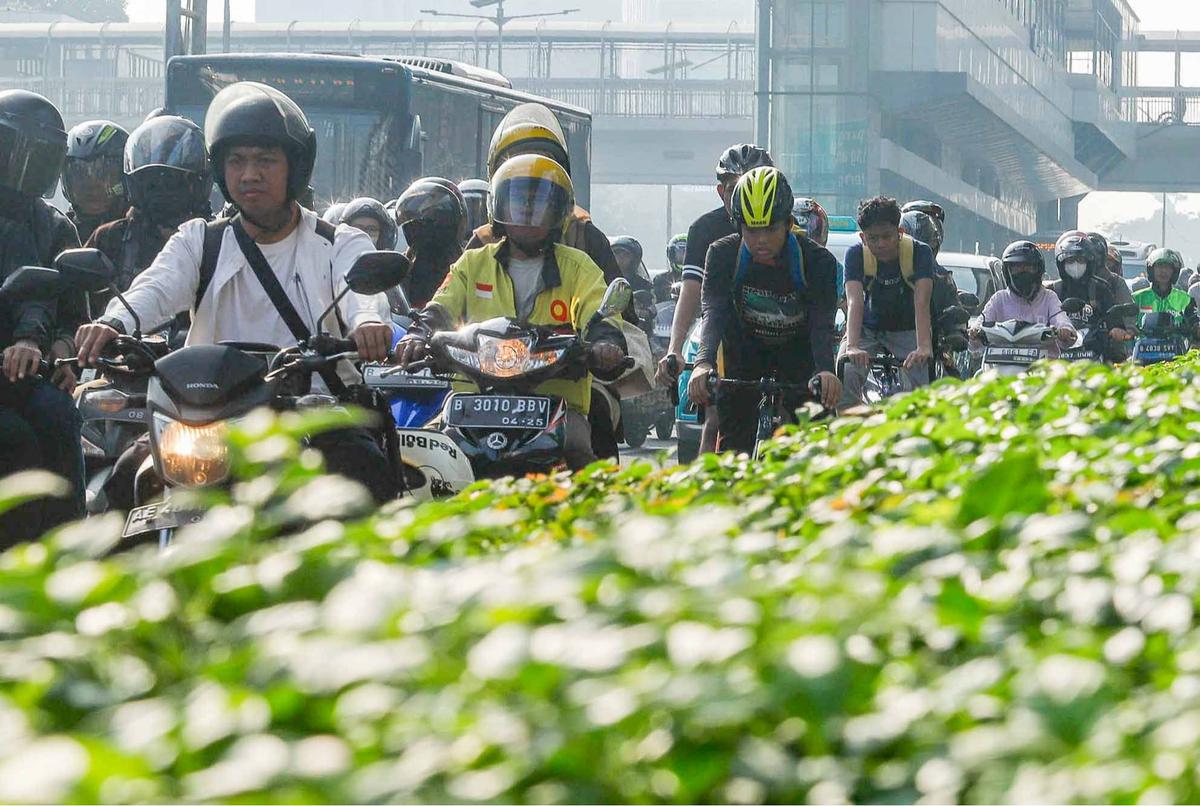 FOTO: Libur lebaran Usai, Jakarta kembali Macet