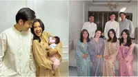 6 Potret Shenina Cinnamon Rayakan Lebaran Bareng Hanggini, Pakai Kaftan Senada