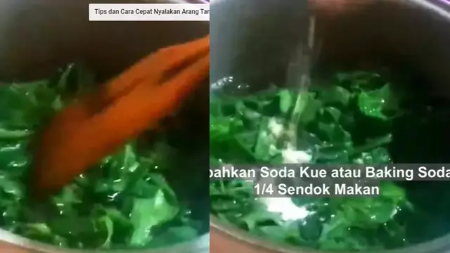 Masukkan ½ Sendok Makan Garam dan ¼ Sendok Makan Baking Soda