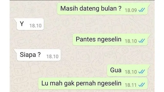 6 Reaksi Orang Dapat Chat Huruf Y Ini Bikin Senyum Tipis