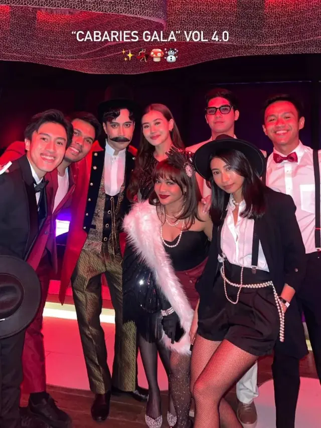 8 Adu Gaya Unik Seleb di Pesta Ultah Geng Aries 2024 Bertema Cabaret, Vidi Aldiano, Yuki Kato, hingga Bunga Citra Lestari