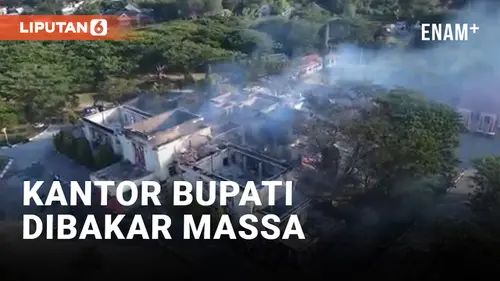 VIDEO: Kondisi Terkini Kantor Bupati Setelah Dibakar Massa Penambang Emas