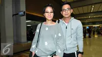 David NOAH mengajak serta istri, Gracia Indri untuk tur NOAH di Amerika Serikat. [Foto: Helmi Afandi/Liputan6.com]