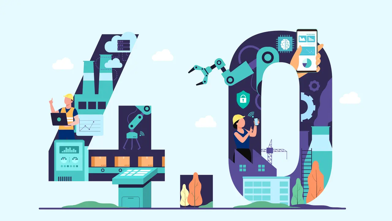 Ilustrasi revolusi industri 4.0