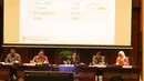 Sebuah layar berisi data perkembangan tax amnesty tahap I di Kemenkeu, Jakarta, Jumat (14/10). Kemenkeu berencana mendata jumlah PNS yang ada di Indonesia. (Liputan6.com/Angga Yuniar)