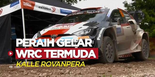 VIDEO: Menangkan Reli Estonia, Kalle Rovanpera Jadi Pebalap Termuda Finlandia yang Menangkan WRC