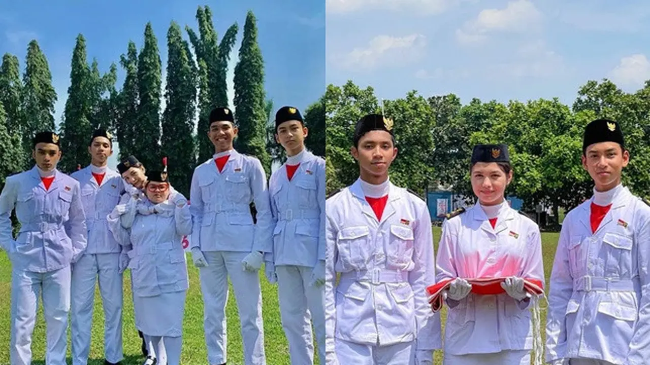 6 Potret Pemain Dari Jendela SMP Jadi Paskibraka, Rayakan HUT RI ke-76