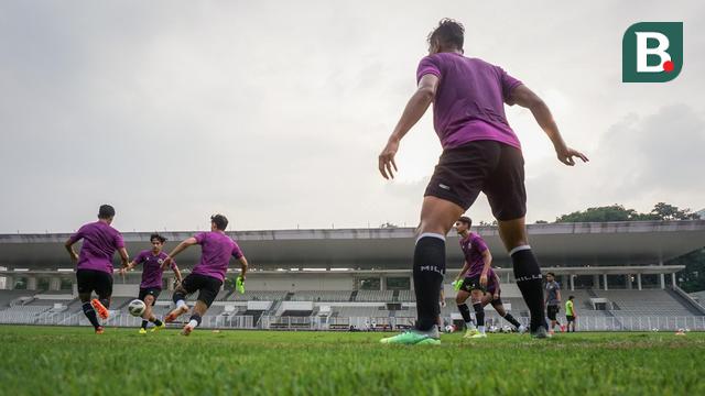 Foto: Aksi Para Penggawa Timnas Indonesia U-23 Saat Latihan Persiapan SEA Games 2021