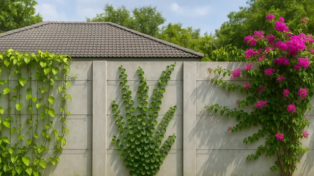 Model Pagar Beton Depan Rumah/Ilustrasi gambar oleh AI