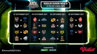 Jadwal dan Live Streaming MDL Season 4 Pekan Keenam di Vidio, Pertarungan Terakkhir di Musim Reguler. (Sumber : dok. vidio.com)