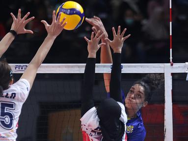 Kemenangan perdana Jakarta Electric PLN di Proliga 2026 tak lepas dari duet pemain asing mereka, Neriman Ozsoy dan Celeste Plak. (Dok. PBVSI)