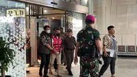 Don Ritto memakai rompi tahanan Kejagung. (Liputan6.com/Winda Nelfira).