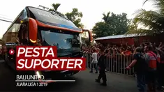 Suporter Bali United sudah memulai pesta bahkan sebelum Bali United melakoni laga terakhirnya di Liga 1 2019.